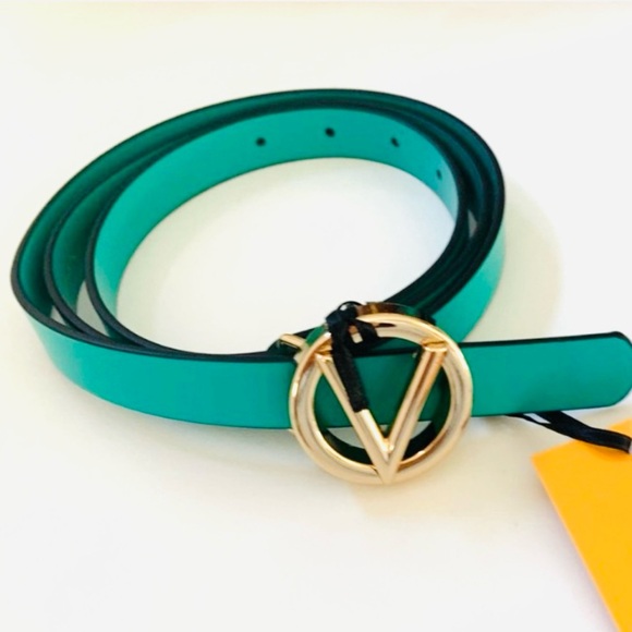 Valentino Monogram Leather belt